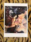 “Underbite” print