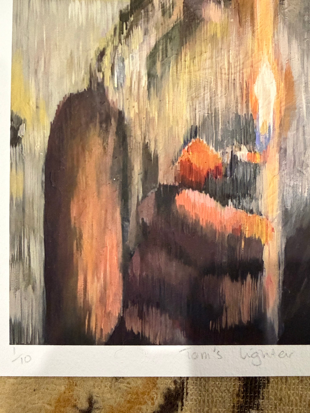 “Tom’s lighter” print